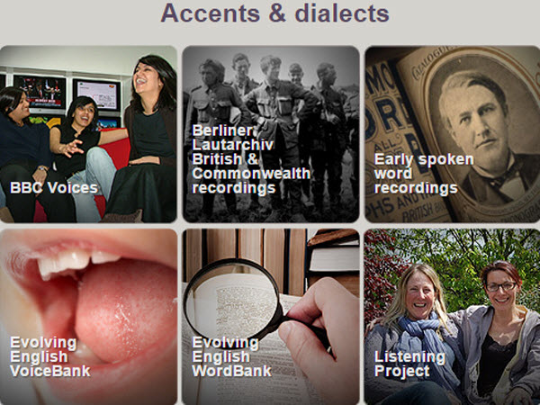 大英圖書館的Accents & dialects檔案