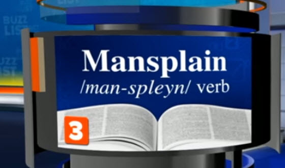 英文字典新單字：Mansplain